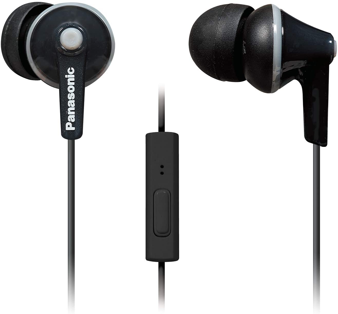 A cheap Panasonic ErgoFit pair of in-ear headphones.