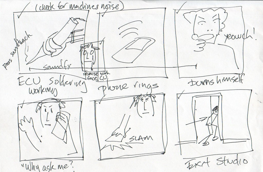 A storyboard.