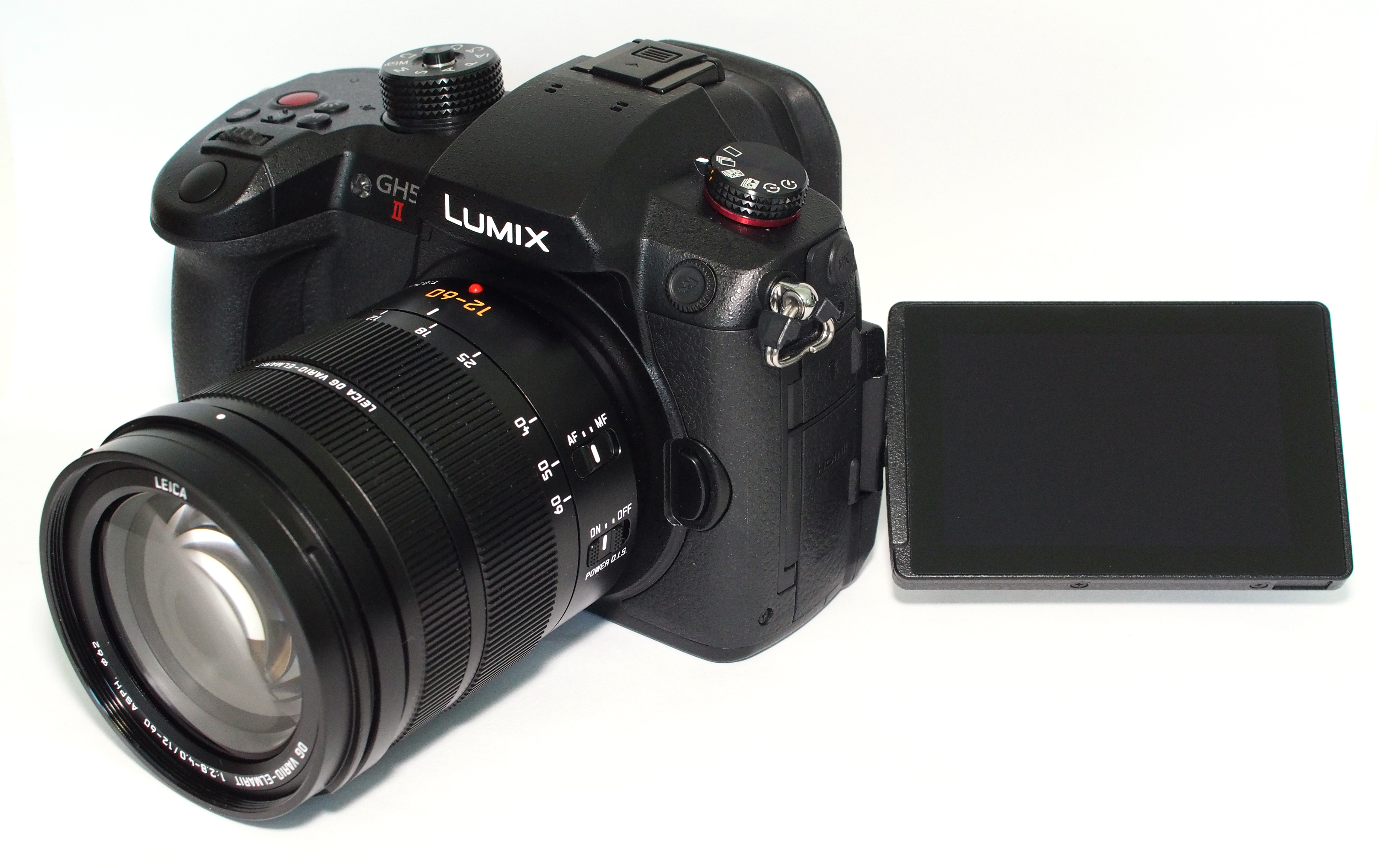 A picutre of the Panasonic GH5 Mark II camera.