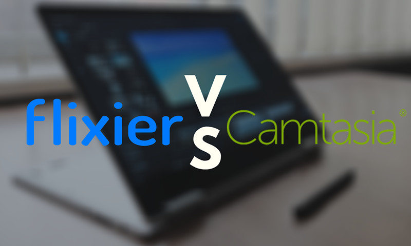 Flixier cloud video editing vs Camtasia