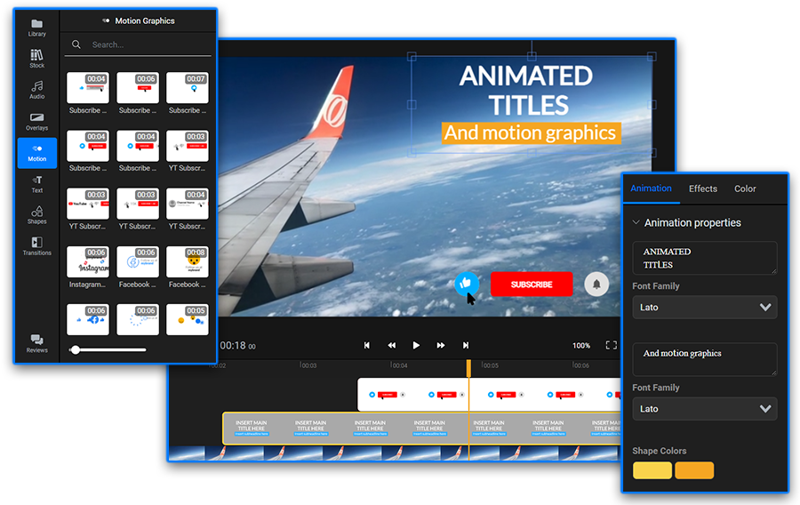 How to add animated titles and motion graphics to your video