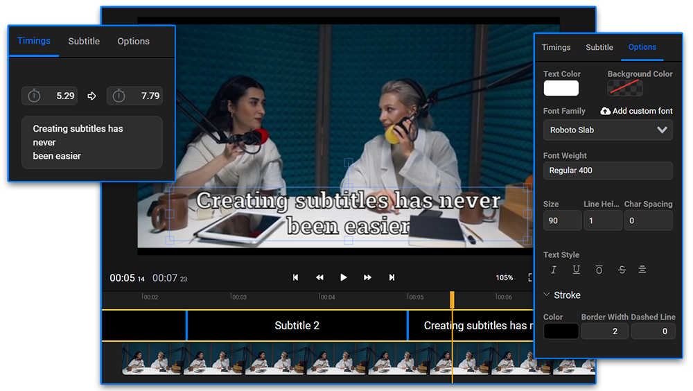 Add subtitles to your videos online