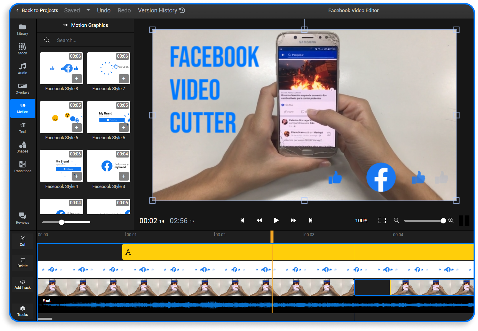 Facebook Video Cutter