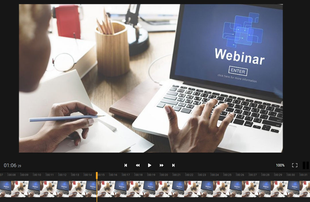 How to edit a webinar recording online