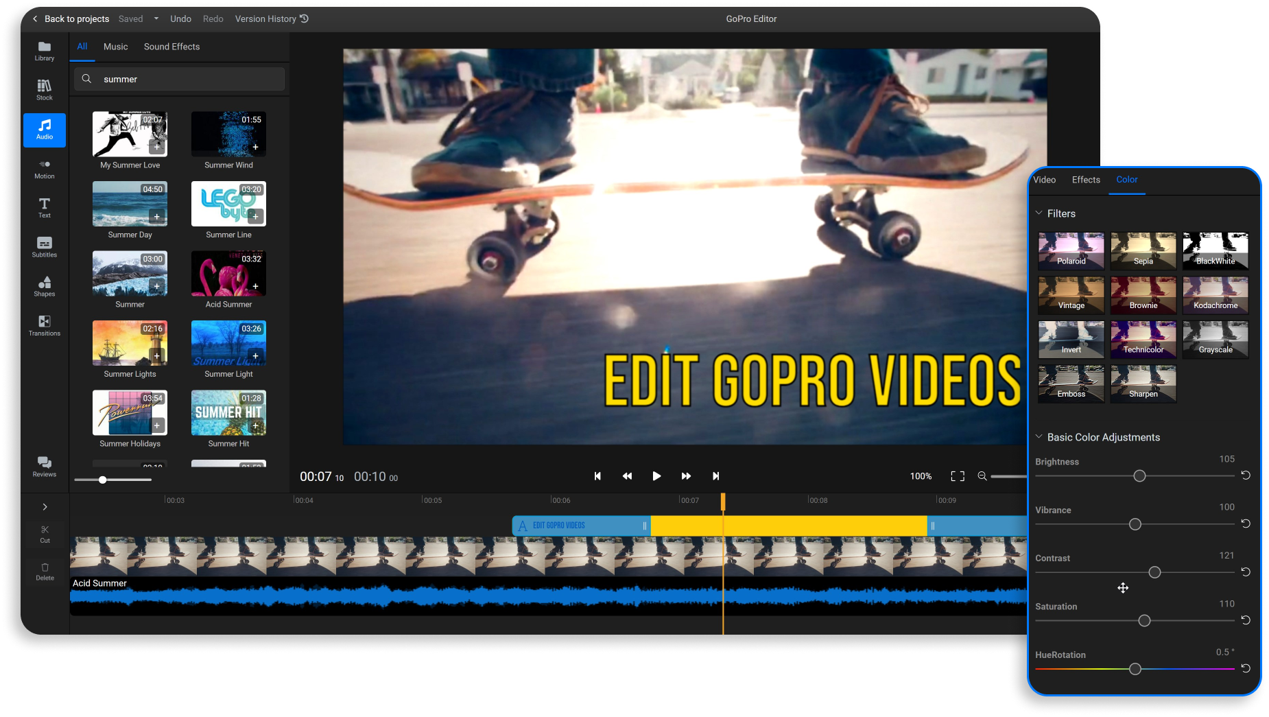 GoPro Video Editor