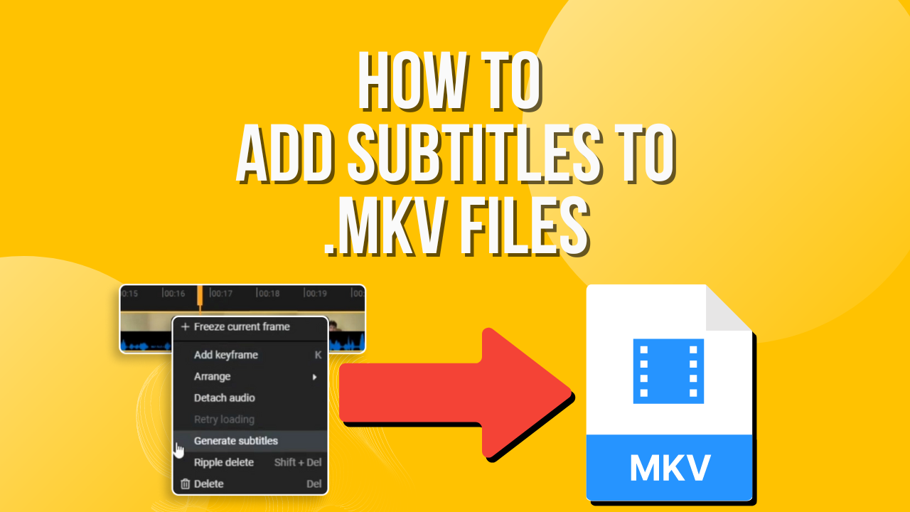 How to add subtitle to MKV