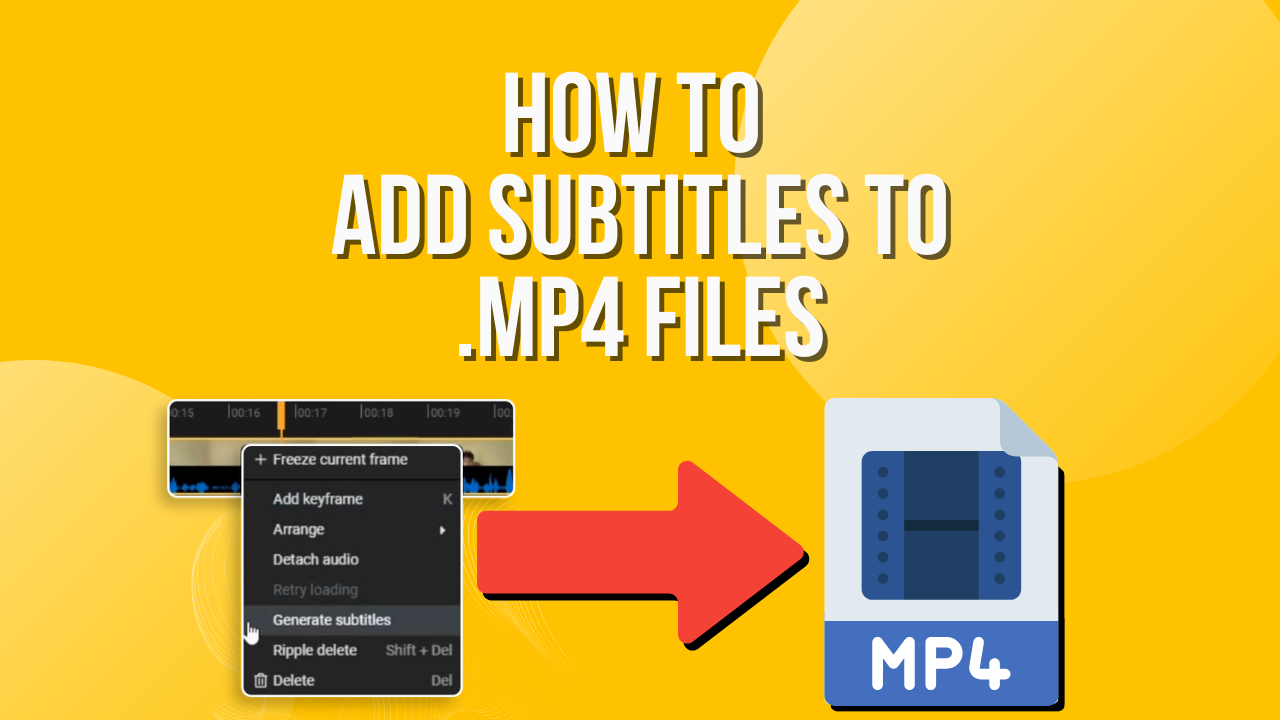 How can I add subtitles to MP4