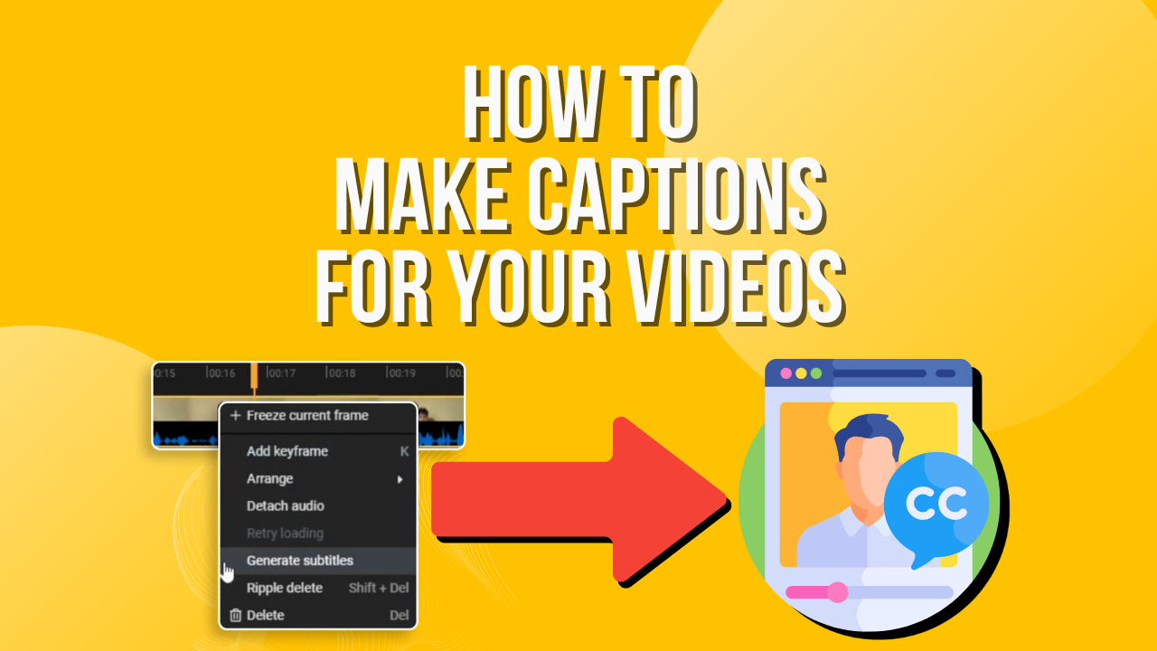 How to create captions with Flixier: