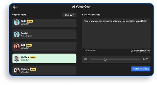 Voice Over Generator