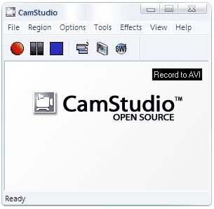 CamStudio recording interface