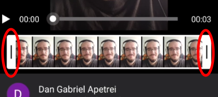 YouTube mobile video trimming options