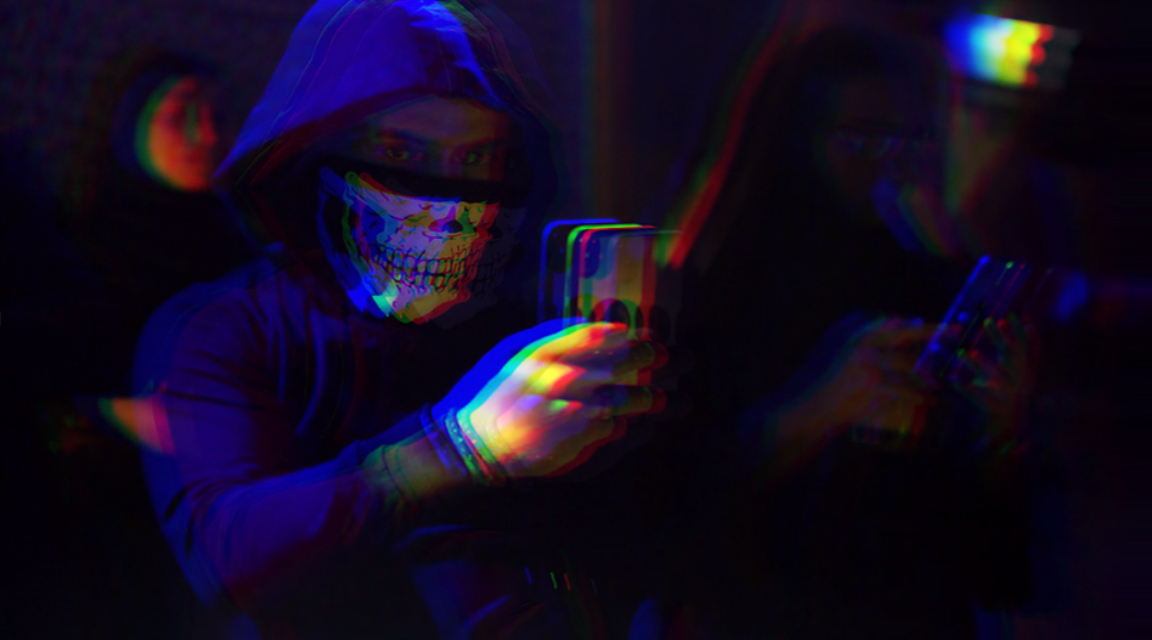 A still from a video with a Glitch Effect applied to it.